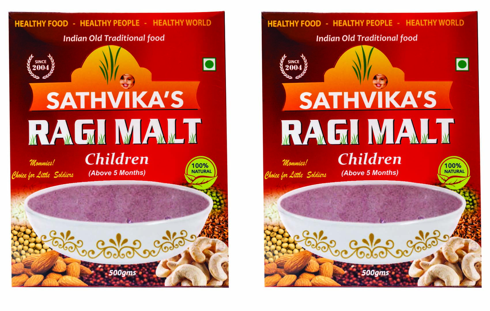 Ragi Malt Children (500 grams) Pack Of 2.